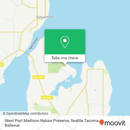 West Port Madison Nature Preserve map