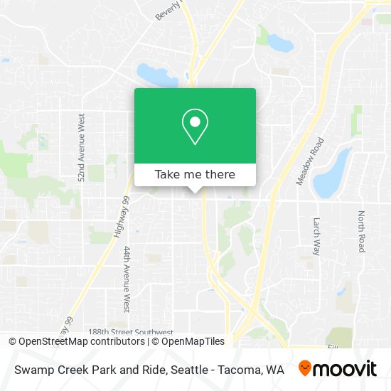 Swamp Creek Park and Ride map