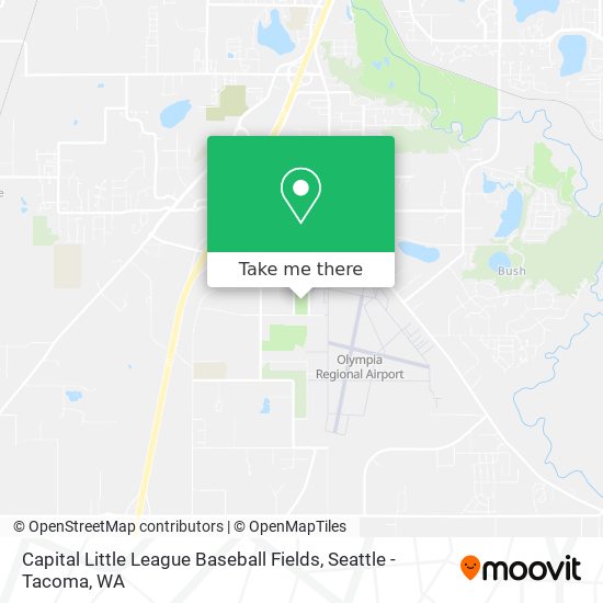 Capital Little League Baseball Fields map