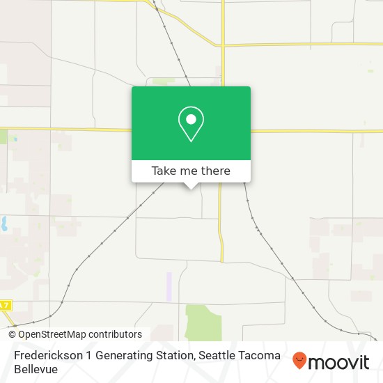 Frederickson 1 Generating Station map