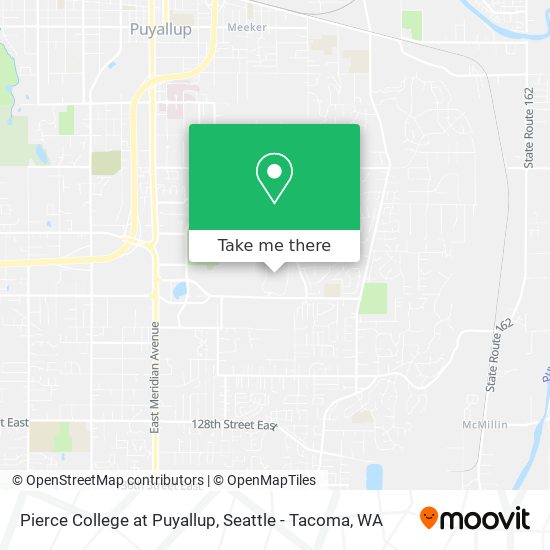 Pierce College at Puyallup map