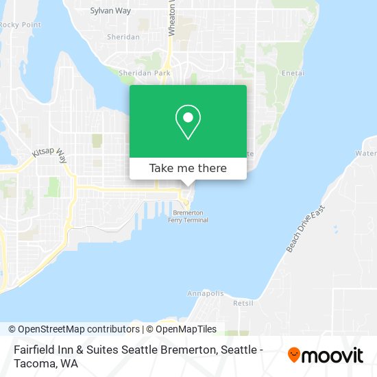 Fairfield Inn & Suites Seattle Bremerton map