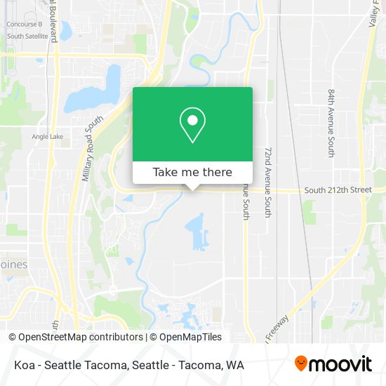 Koa - Seattle Tacoma map