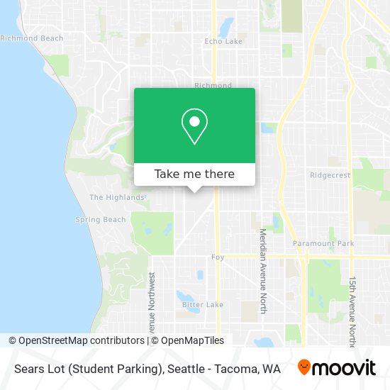 Sears Lot (Student Parking) map