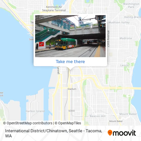International District / Chinatown map