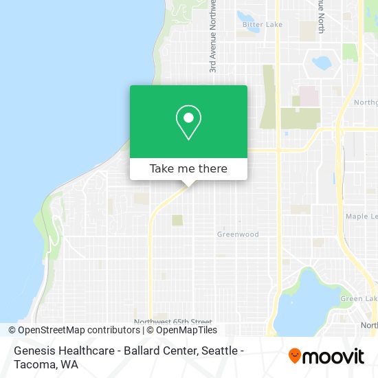 Mapa de Genesis Healthcare - Ballard Center
