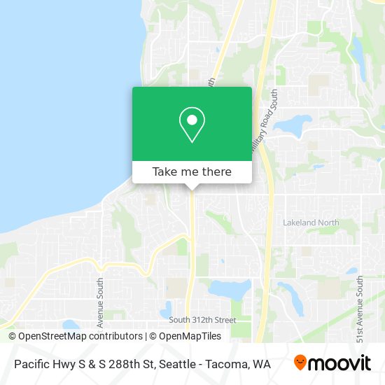 Mapa de Pacific Hwy S & S 288th St