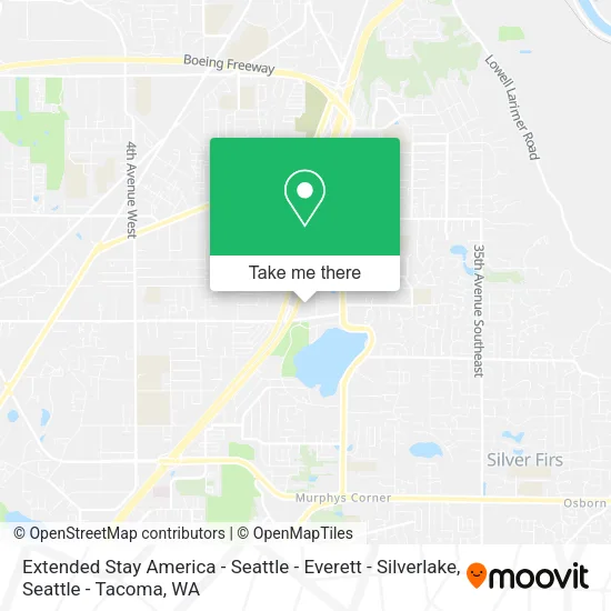 Mapa de Extended Stay America - Seattle - Everett - Silverlake