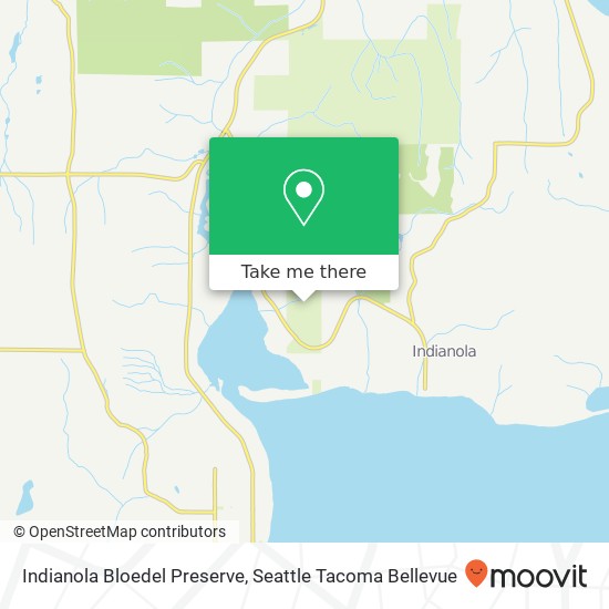 Indianola Bloedel Preserve map