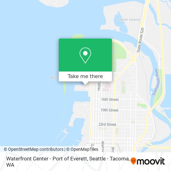 Mapa de Waterfront Center - Port of Everett