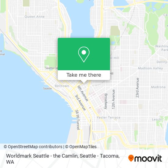 Mapa de Worldmark Seattle - the Camlin