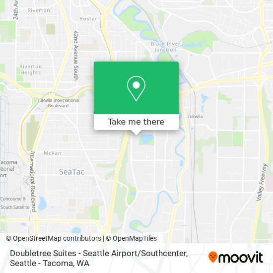 Mapa de Doubletree Suites - Seattle Airport / Southcenter