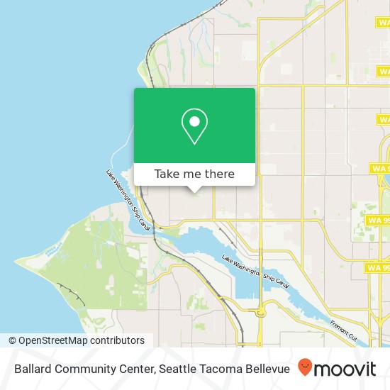 Ballard Community Center map