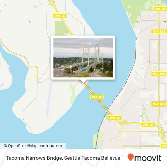 Tacoma Narrows Bridge map