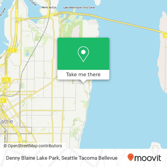 Mapa de Denny Blaine Lake Park