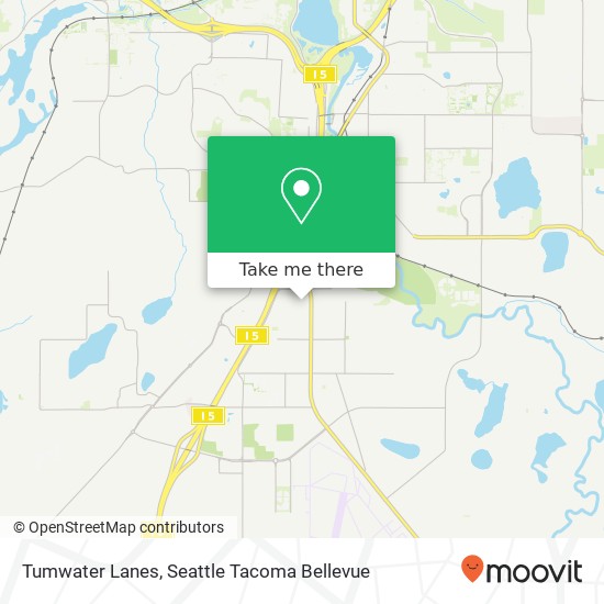 Tumwater Lanes map