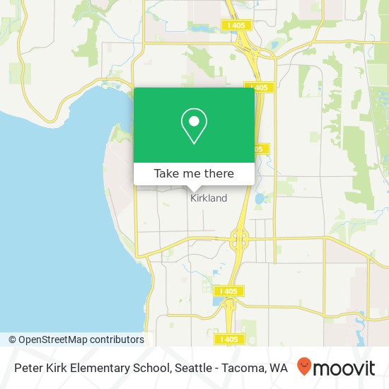 Peter Kirk Elementary School map