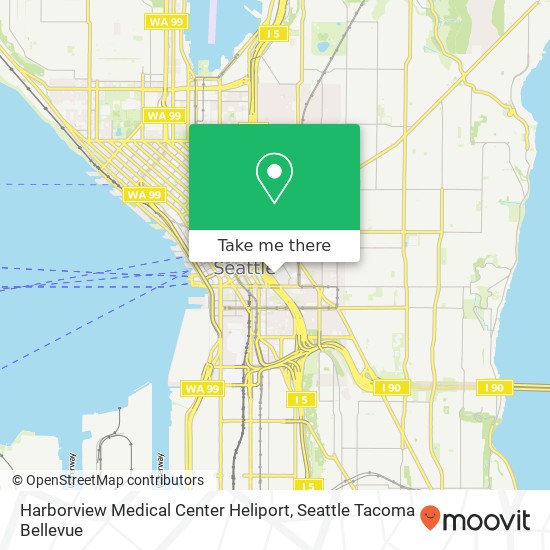 Mapa de Harborview Medical Center Heliport