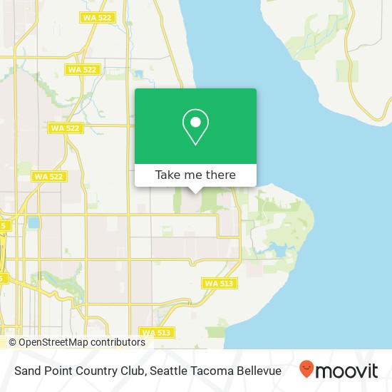 Sand Point Country Club map