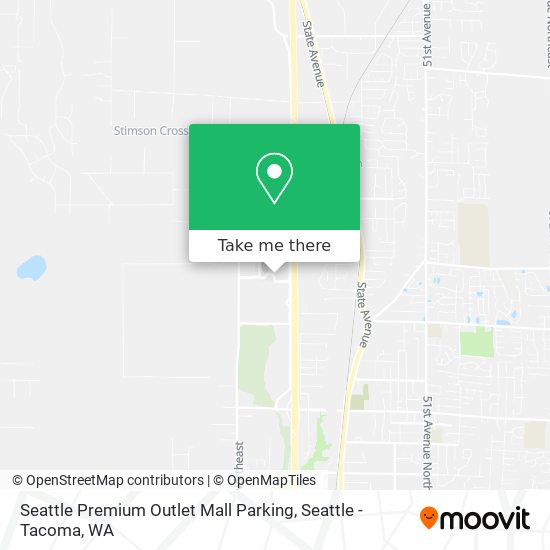Seattle Premium Outlet Mall Parking map
