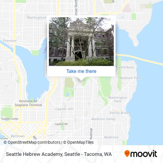 Mapa de Seattle Hebrew Academy