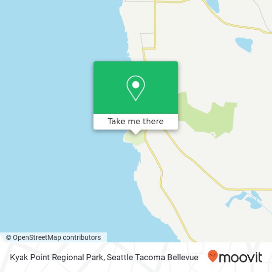Kyak Point Regional Park map