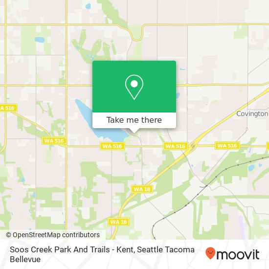 Mapa de Soos Creek Park And Trails - Kent