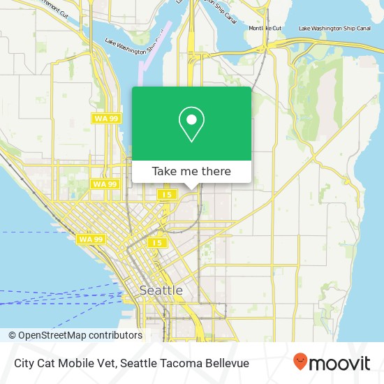 Mapa de City Cat Mobile Vet