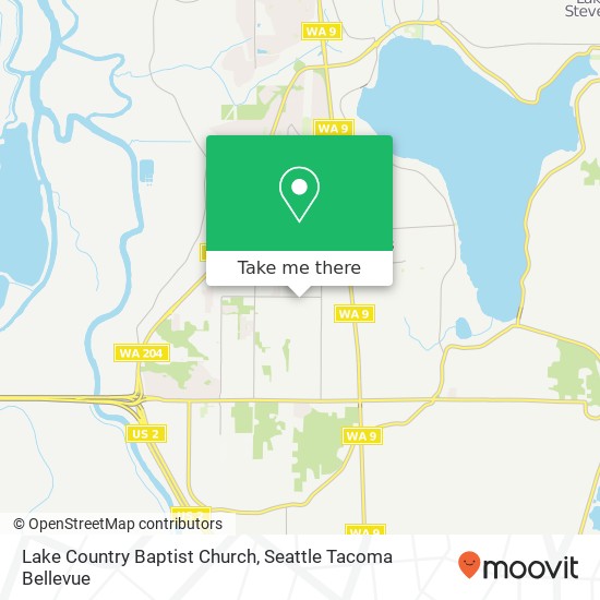 Lake Country Baptist Church map