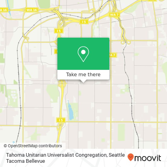 Mapa de Tahoma Unitarian Universalist Congregation