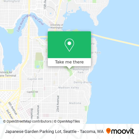 Japanese Garden Parking Lot map