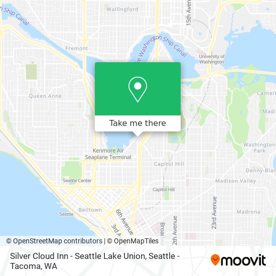Silver Cloud Inn - Seattle Lake Union map