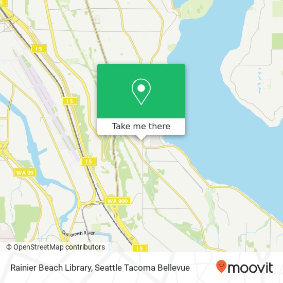 Rainier Beach Library map