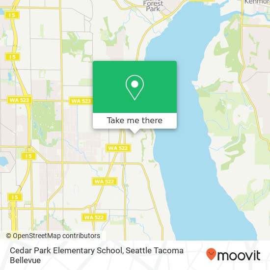 Cedar Park Elementary School map