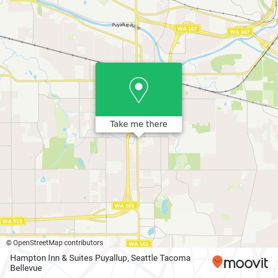 Mapa de Hampton Inn & Suites Puyallup