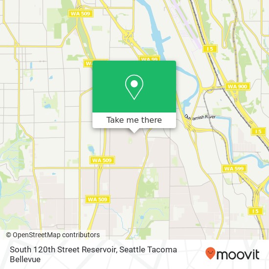 South 120th Street Reservoir map