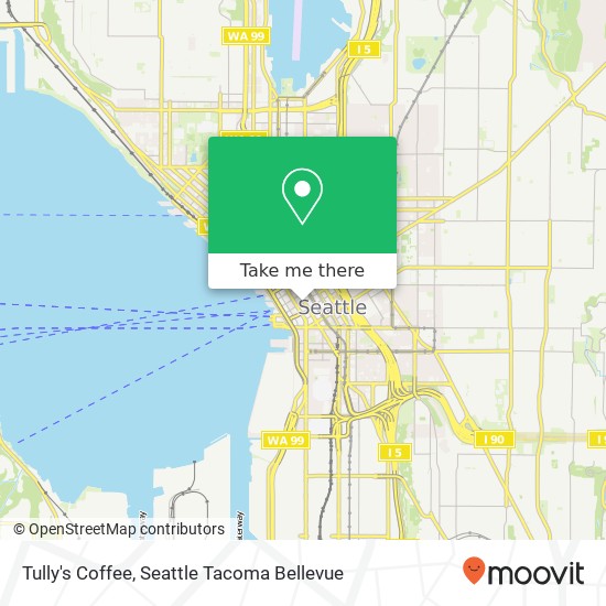 Tully's Coffee map