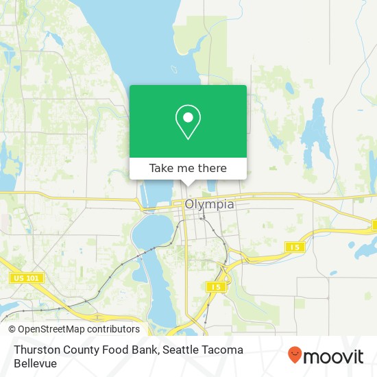 Mapa de Thurston County Food Bank