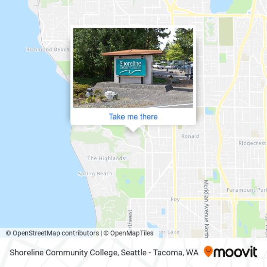 Mapa de Shoreline Community College