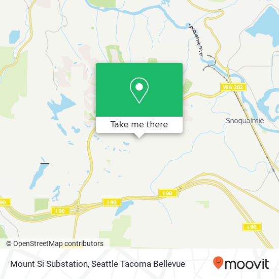 Mount Si Substation map