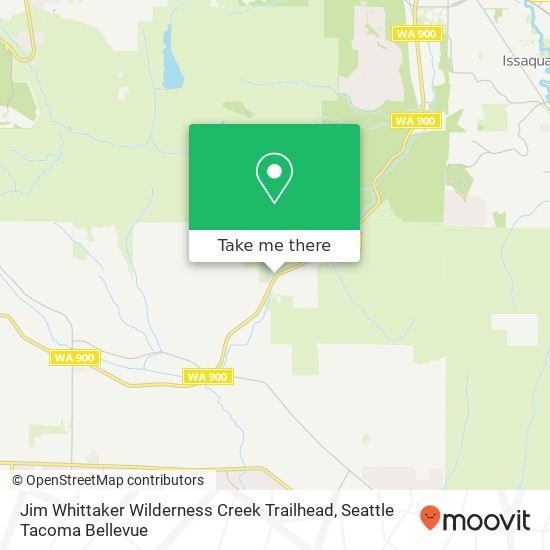 Mapa de Jim Whittaker Wilderness Creek Trailhead
