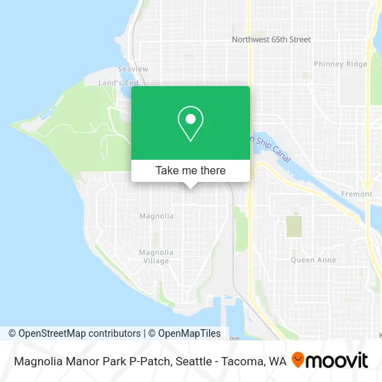 Mapa de Magnolia Manor Park P-Patch