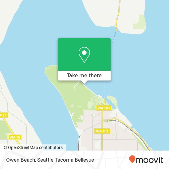 Owen Beach map