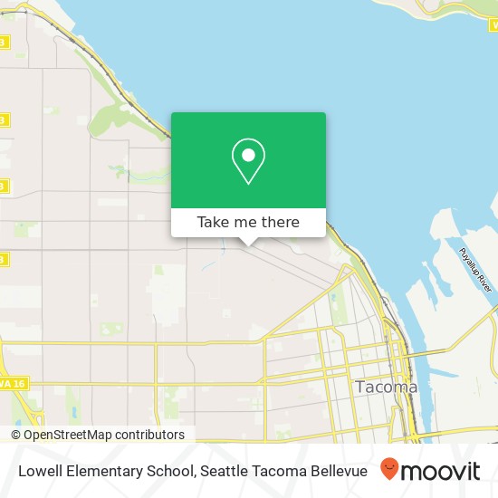 Lowell Elementary School map