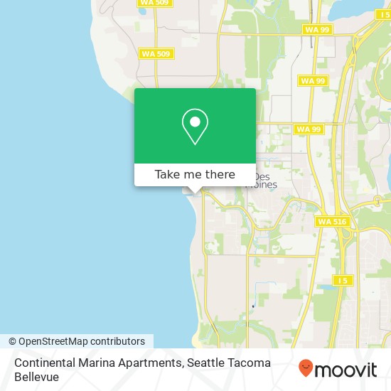 Mapa de Continental Marina Apartments