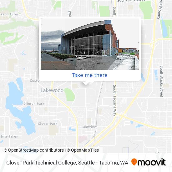 Mapa de Clover Park Technical College