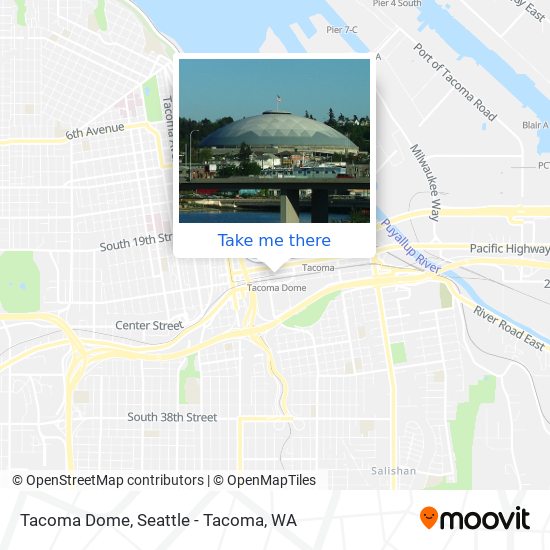 Mapa de Tacoma Dome