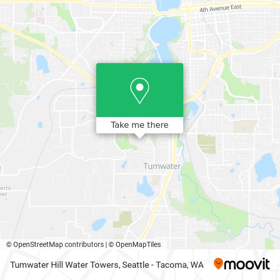 Tumwater Hill Water Towers map