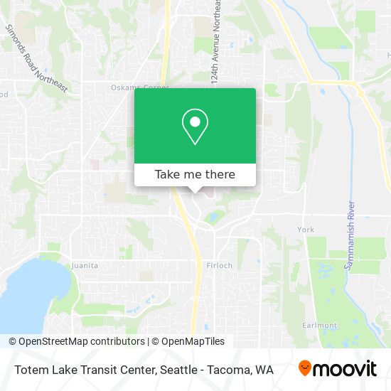 Mapa de Totem Lake Transit Center
