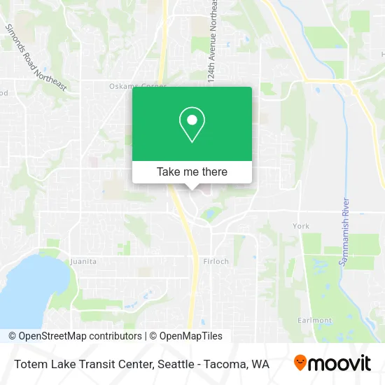 Mapa de Totem Lake Transit Center